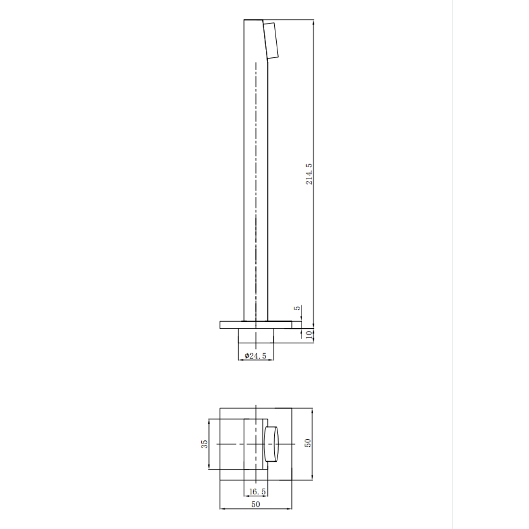 BELLA VISTA IKON FLORES WALL OUTLET 192MM CHROME