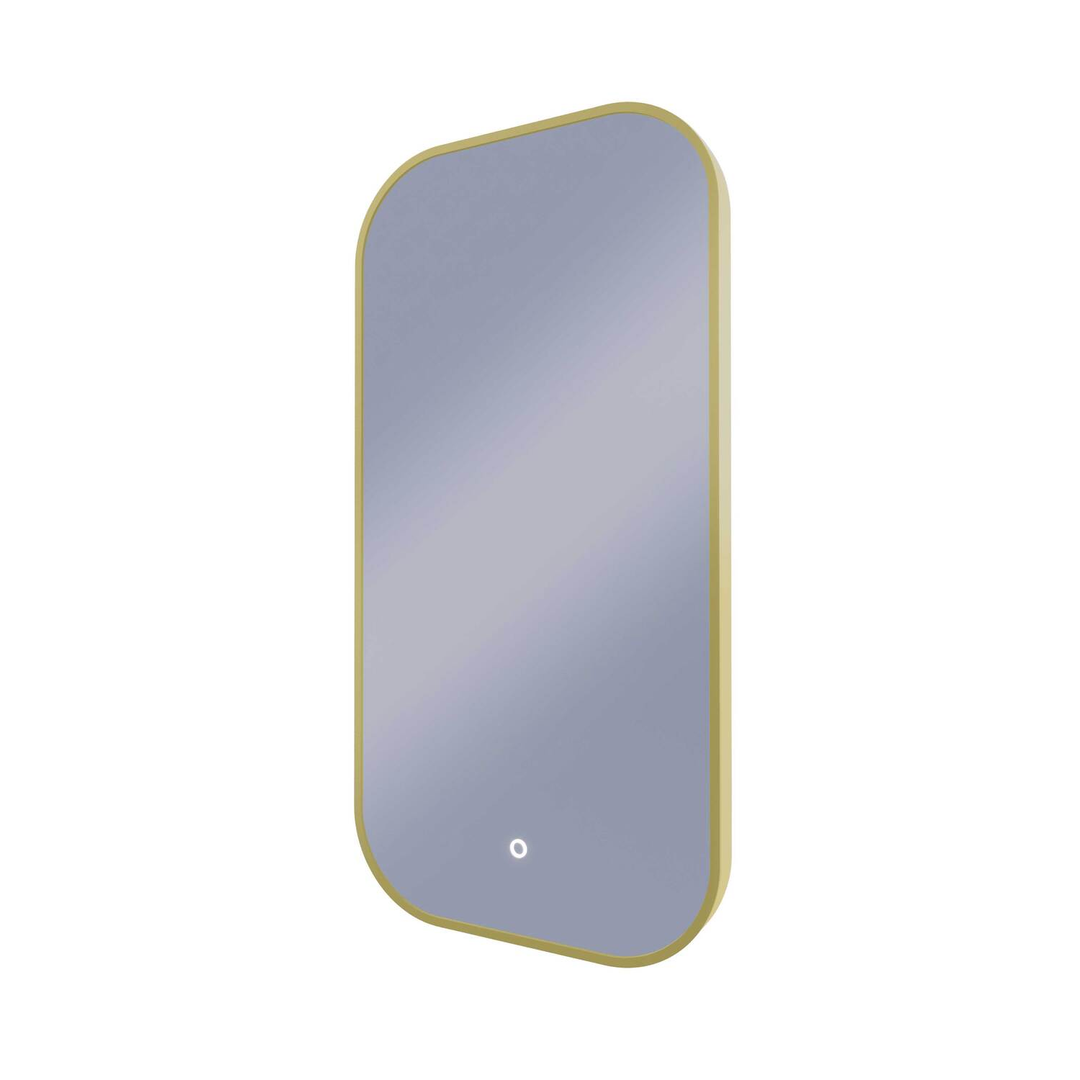 Remer I-Series 450 Soft Rectangle Led Mirror Nordic Gold Frame