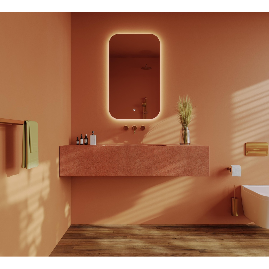 Remer I-Series 600 Soft Rectangle Led Mirror With Demister