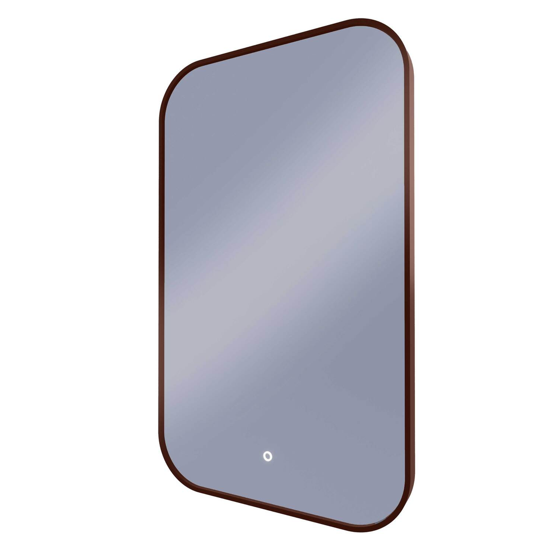 Remer I-Series 600 Soft Rectangle Led Mirror Cuban Bronze Frame