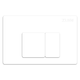 Zumi Java Square Abs Flush Button Matte White