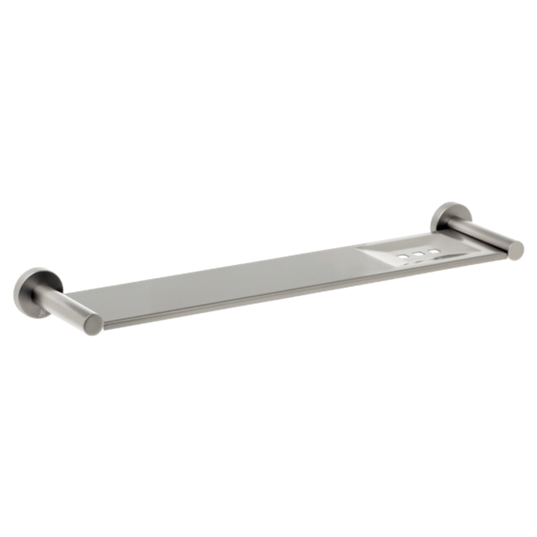 Johnson Suisse Venezia Metal Shelf 450Mm Pvd Brushed Nickel II