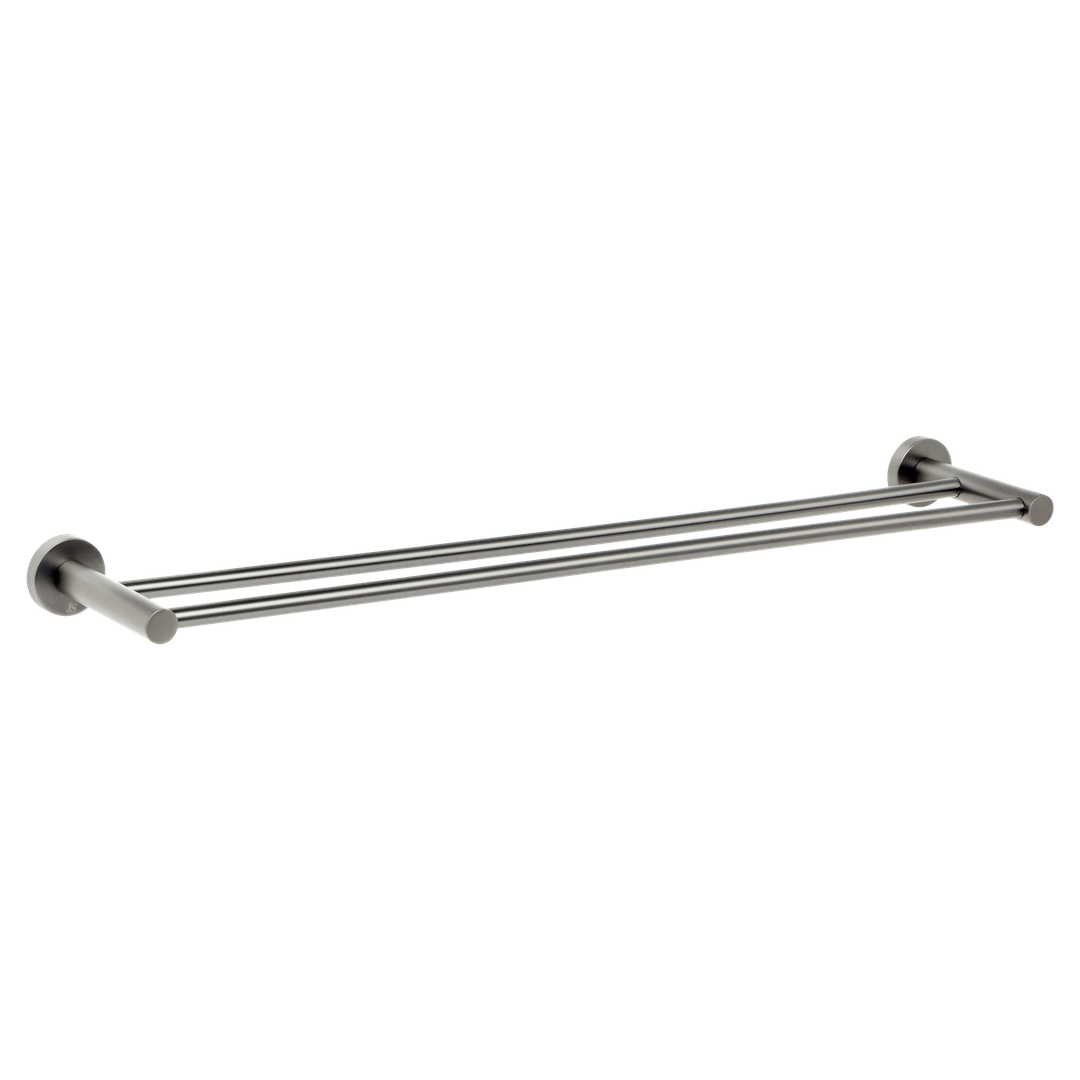 Johnson Suisse  Venezia Double Towel Rail 600Mm Pvd Brushed Nickel Ii