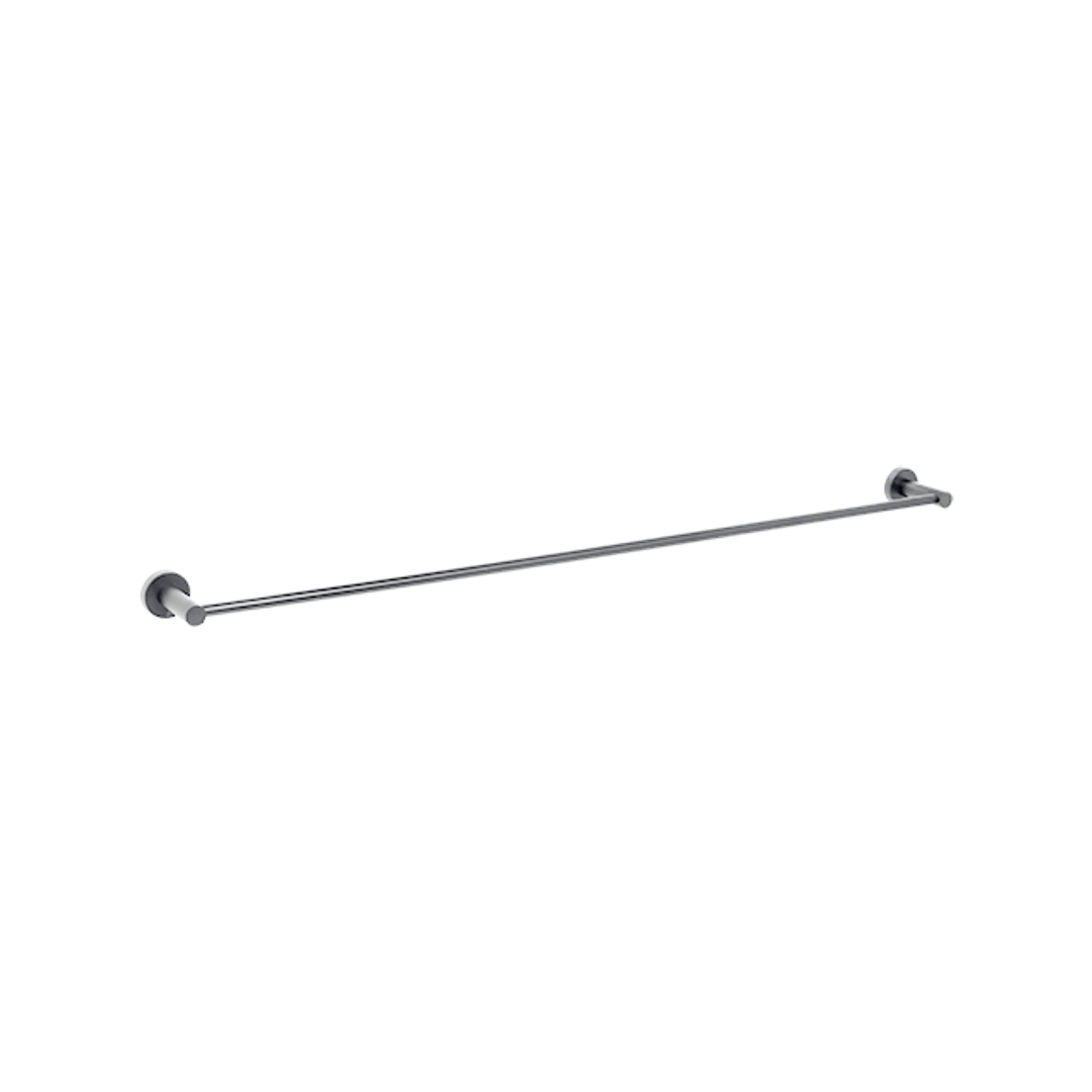 Johnson Suisse Venezia Single Towel Rail 900Mm Pvd Brushed Nickel Ii