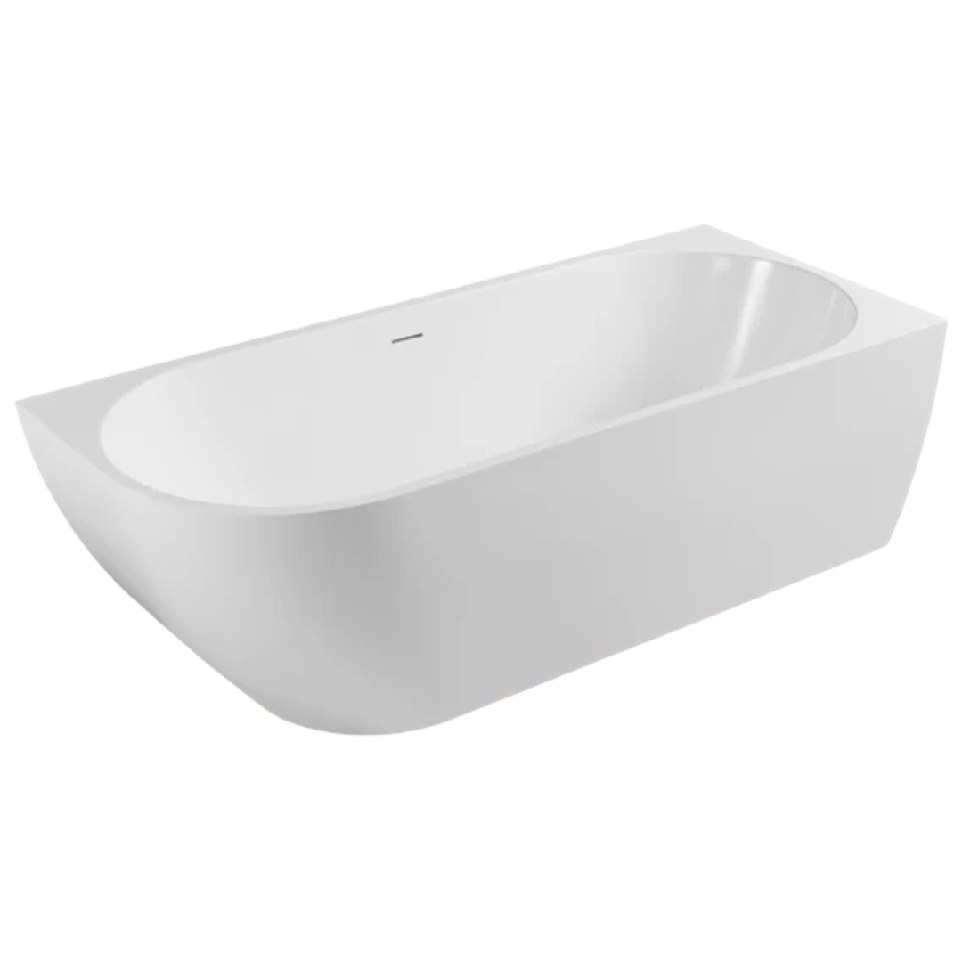 Johnson Suisse Venezia Corner Right  Acrylic Bath 1700 X 750 X 590 Of P&W Matte White