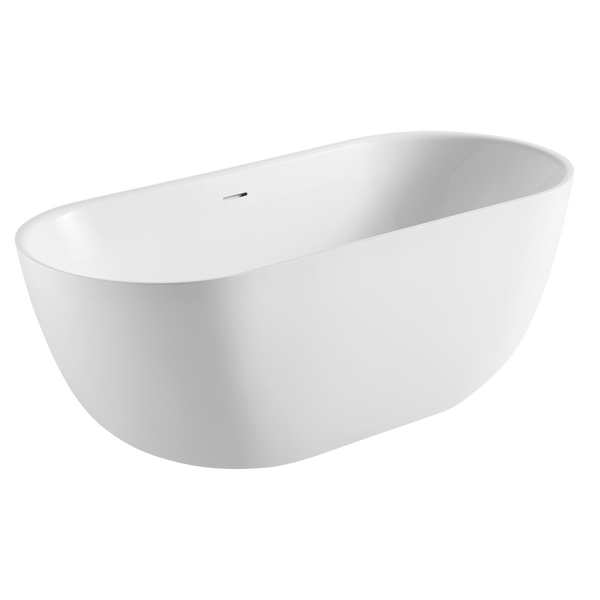Johnson Suisse Venezia Freestanding Acrylic Bath 1680 X 750 X 590 C/W Pop Up Waste & Overflow