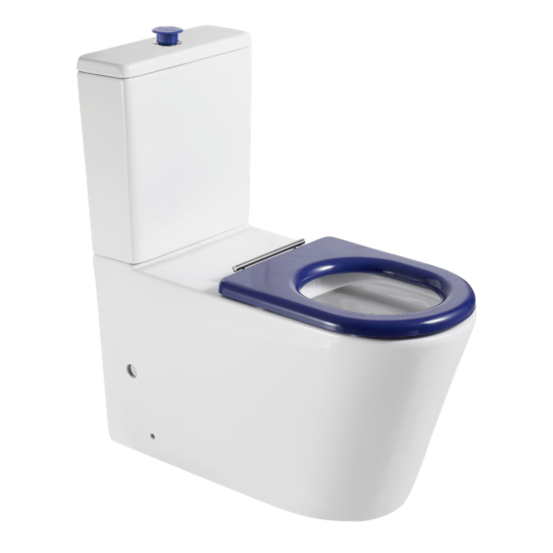 Johnson Suisse Venezia Care Cc Flush To Wall Rimless Suite Blue Seat Jttv341333317Bl