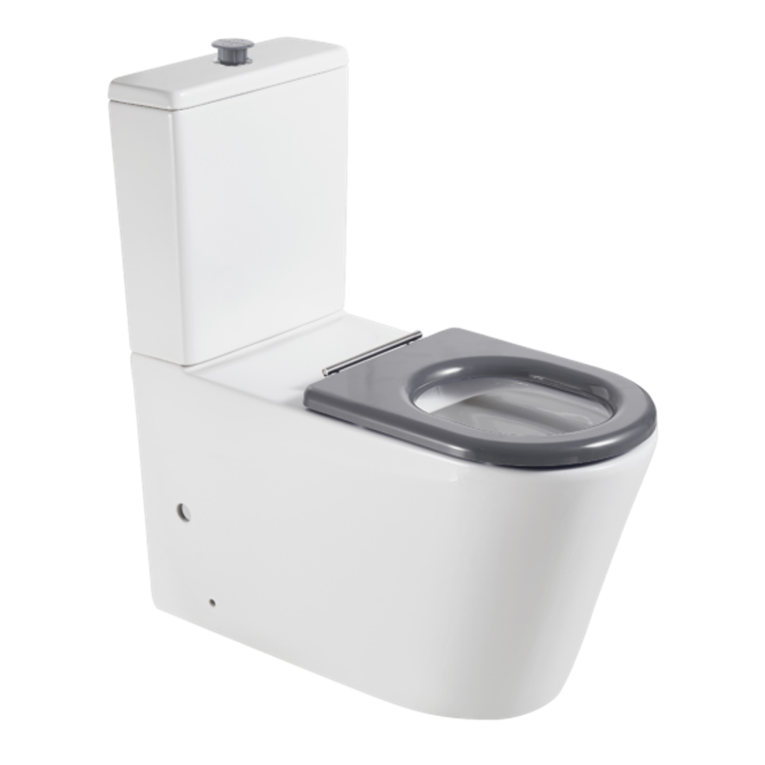 Johnson Suisse Venezia Care Cc Flush To Wall Rimless Suite Grey Seat Jttv341333317Gr