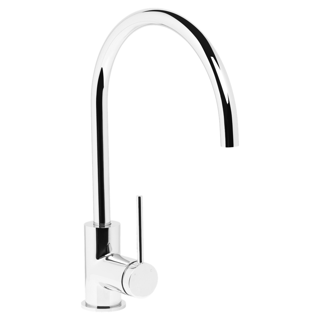 Johnson Suisse  Venezia Gooseneck Sink Mixer Chrome Lead Free