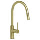 Johnson Suisse  Venezia Gooseneck Pull Out Sink Mixer Brushed Brass Lead Free