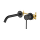 Johnson Suisse Venezia Wall Basin Mixer Kit Complete Matte Black Lead Free
