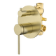 Johnson Suisse Venezia Shower Mixer With Diverter Kit Complete Brushed Brass