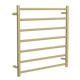 LINSOL Allegra 7 Bar Heated Towel Rail - Brushd Brass