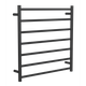 LINSOL Allegra 7 Bar Heated Towel Rail - Matte Black