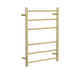 LINSOL Avid 6 Bar Heated Towel Rail - Brushd Brass