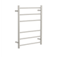 LINSOL Avid 6 Bar Heated Towel Rail - Brushed Nickel