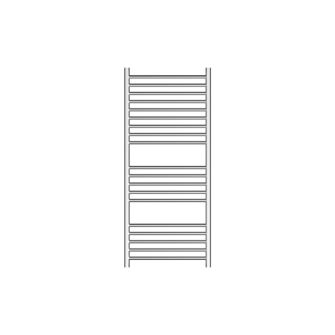 Linsol Allegra 19 Bar Heated Towel Rail - Chrome