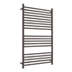 LINSOL Allegra 19 Bar Wide Heated Towel Rail - Gunmetal