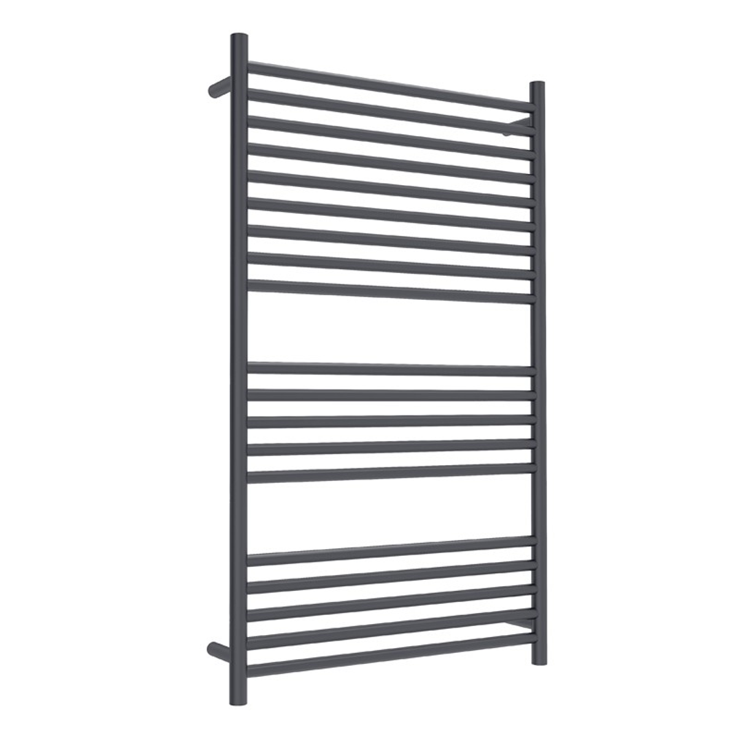 Linsol Allegra 19 Bar Wide Heated Towel Rail - Matte Black