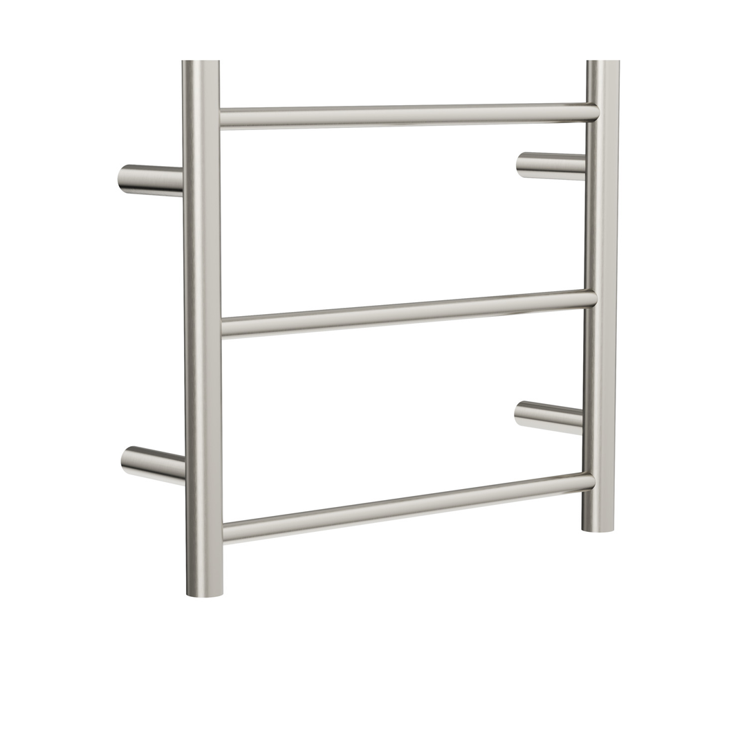 Linsol Avid 3 Bar Heated Towel Rail - Brushed Nickel