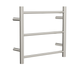 LINSOL Avid 3 Bar Heated Towel Rail - Brushed Nickel