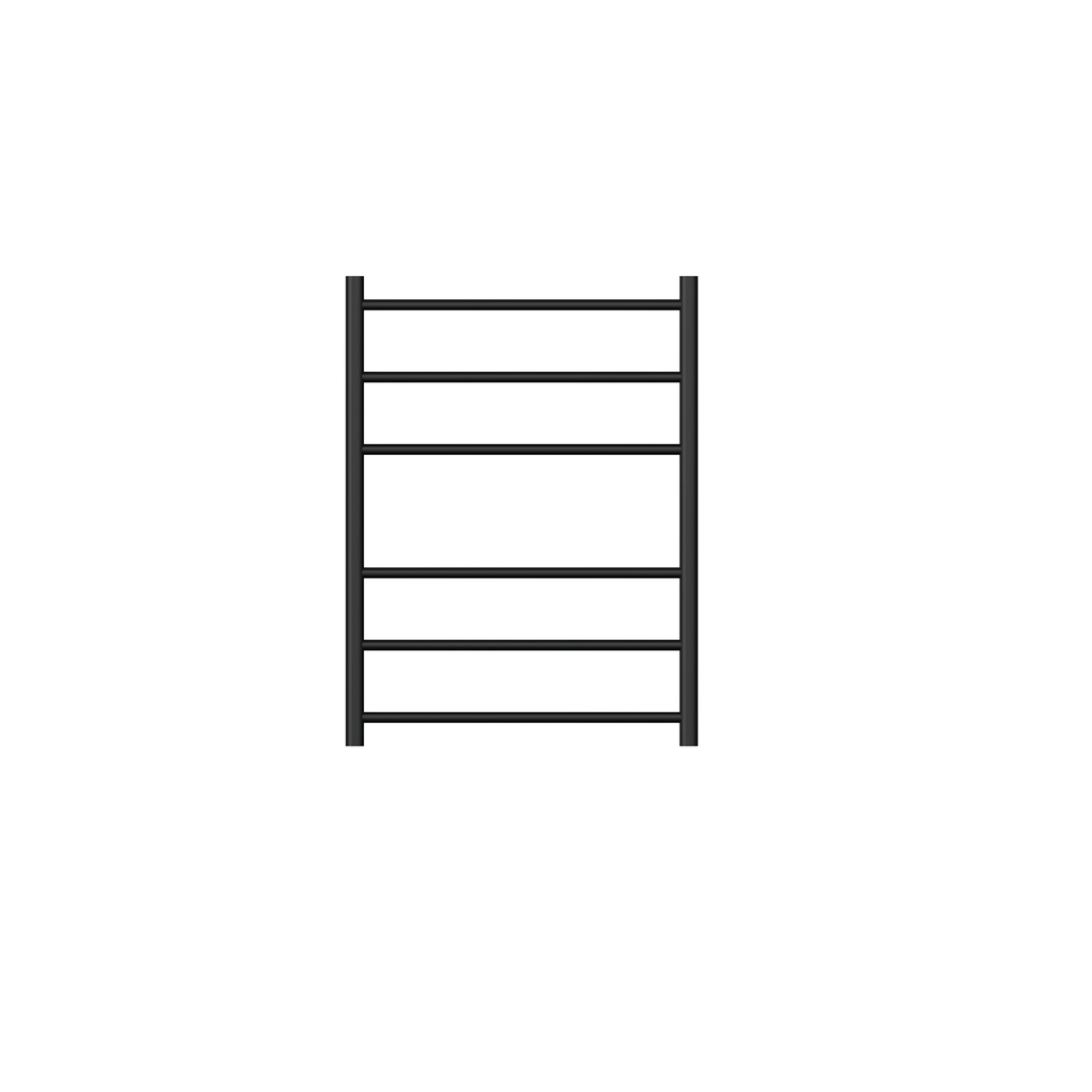 Linsol Avid 6 Bar Heated Towel Rail - Matte Black