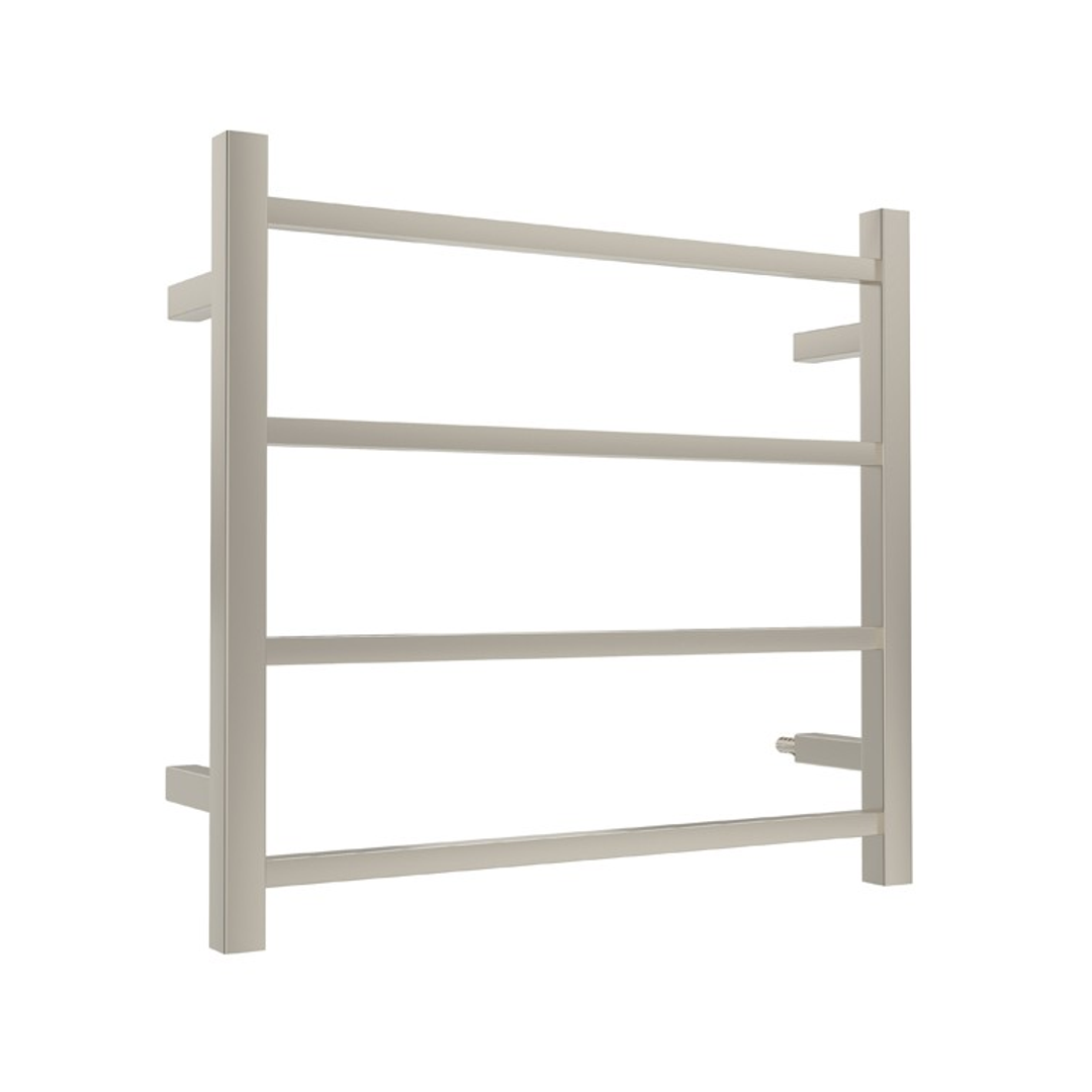 Linsol Spirit 4 Bar Heated Towel Rail - Brushed Nickel