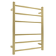 LINSOL Spirit 6 Bar Heated Towel Rail - Brushd Brass