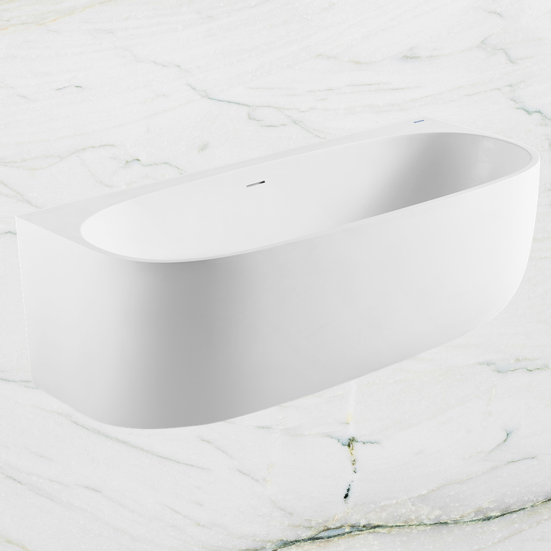 Johnson Suisse Venezia Btw Acrylic Bath 1500 X 700 X 590 Of P&W Matte White