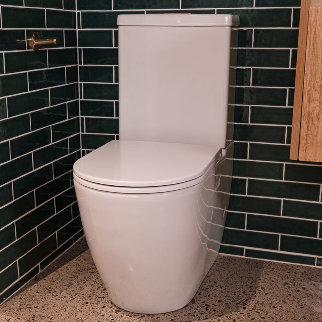 Koko Rimless Skinny Seat S Trap 90-160 Tolet Suite 4.5/3 Litre 4 Star(Fienza P#:K002A-2)