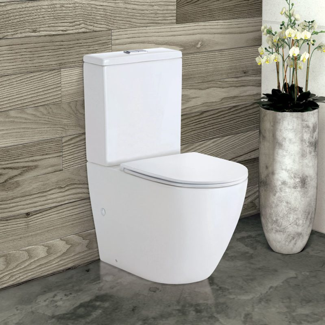 Koko Rimless Skinny Seat S Trap 90-160 Tolet Suite 4.5/3 Litre 4 Star(Fienza P#:K002A-2)