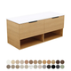 Fienza Kassi 1200 Sgl Wall Hung Vanity 2 Dr 2 Shelf Premium Benchtop Basin Not Included