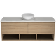 TIMBERLINE KANSAS VANITY 1500MM CENTRE WG BASIN SILKSURFACE AC TOP WALL HUNG