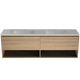 Timberline Kansas Wall Hung Vanity 1800mm Double Bowl