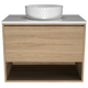 TIMBERLINE KANSAS VANITY 750MM CENTRE WG BASIN SILKSURFACE AC TOP WALL HUNG