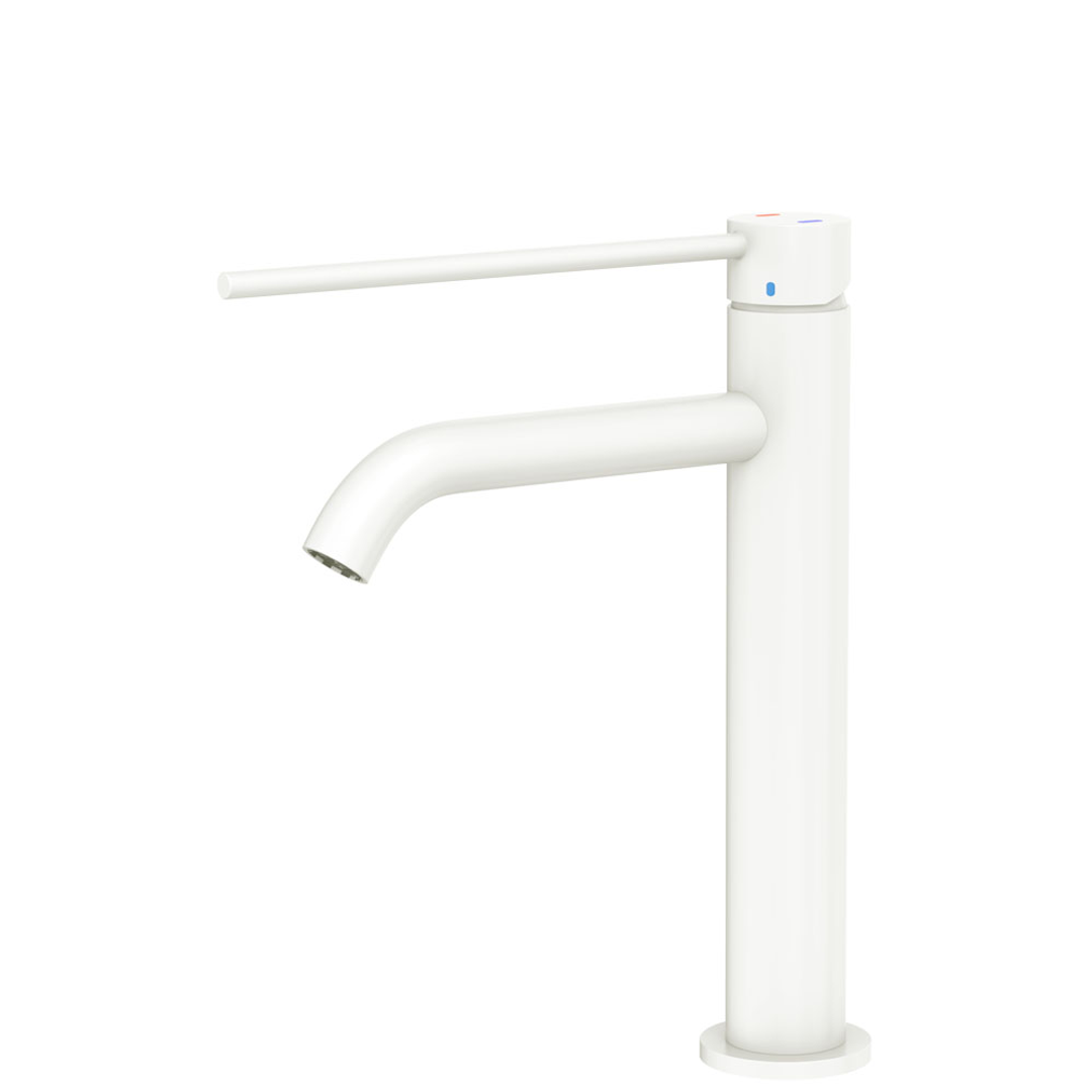 Fienza Kaya Care Medium Basin Mixer Matte White