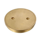 100Mm Round Clear Out Grate Polished Brass