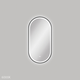 Fienza Empire Led Framed Pill Shaped Mirror C/W Dim Sensor & Demister 450X900 Matte Black