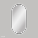 Fienza Empire Led Framed Pill Shaped Mirror C/W Dim Sensor & Demister 600X1200 Matte Black