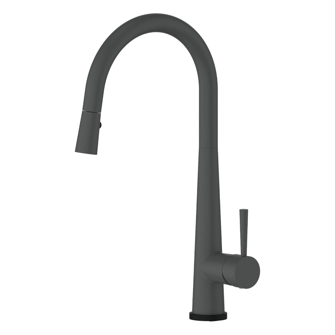 Greens Galiano Kontact Pull Down Sink Mixer Gun Metal