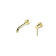 Greens Tesora Wall Basin Mixer Brushed Brass