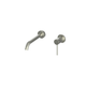 Greens Tesora Wall Basin Mixer Brushed Nickel