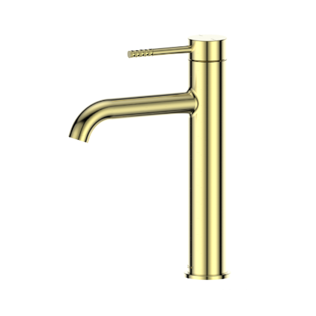 Greens Optima Plus Mid Tower Basin Mixer Pvd Brushed Brass