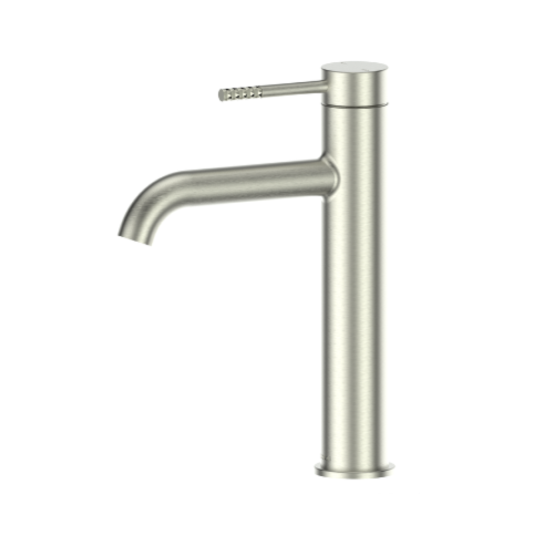 Greens Optima Plus Mid Tower Basin Mixer Pvd Brushed Nickel