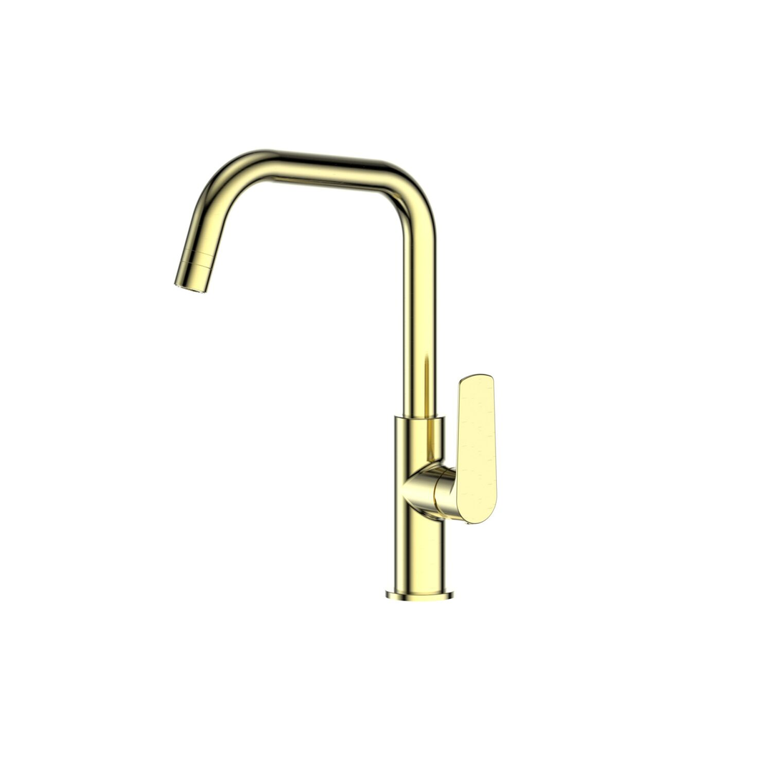 Greens Novi Sink Mixer Gooseneck (Smart Aerator) Brushed Brass