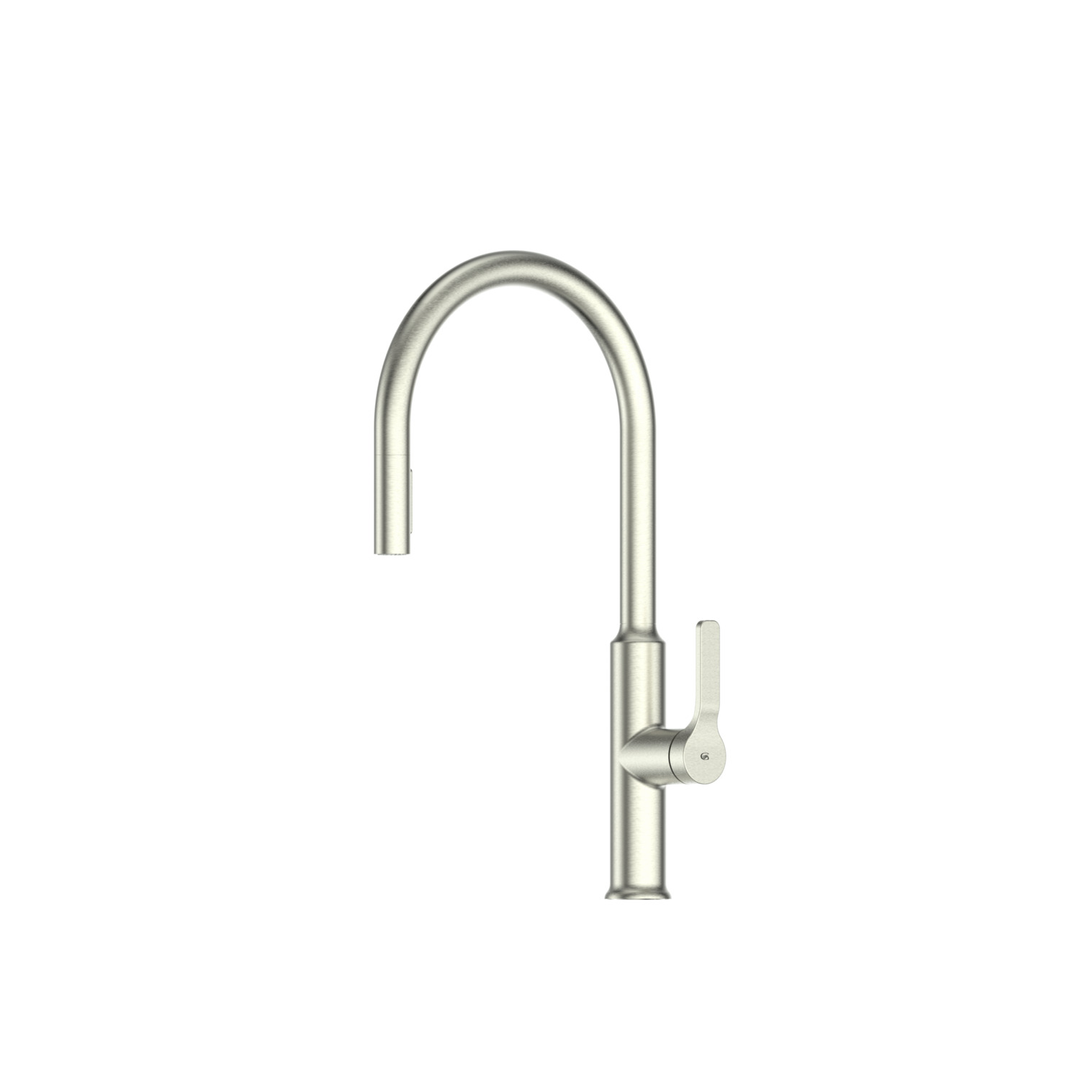 Greens Craft Pull-Down Kitchen Mixer With Kitchen Spout Chrome