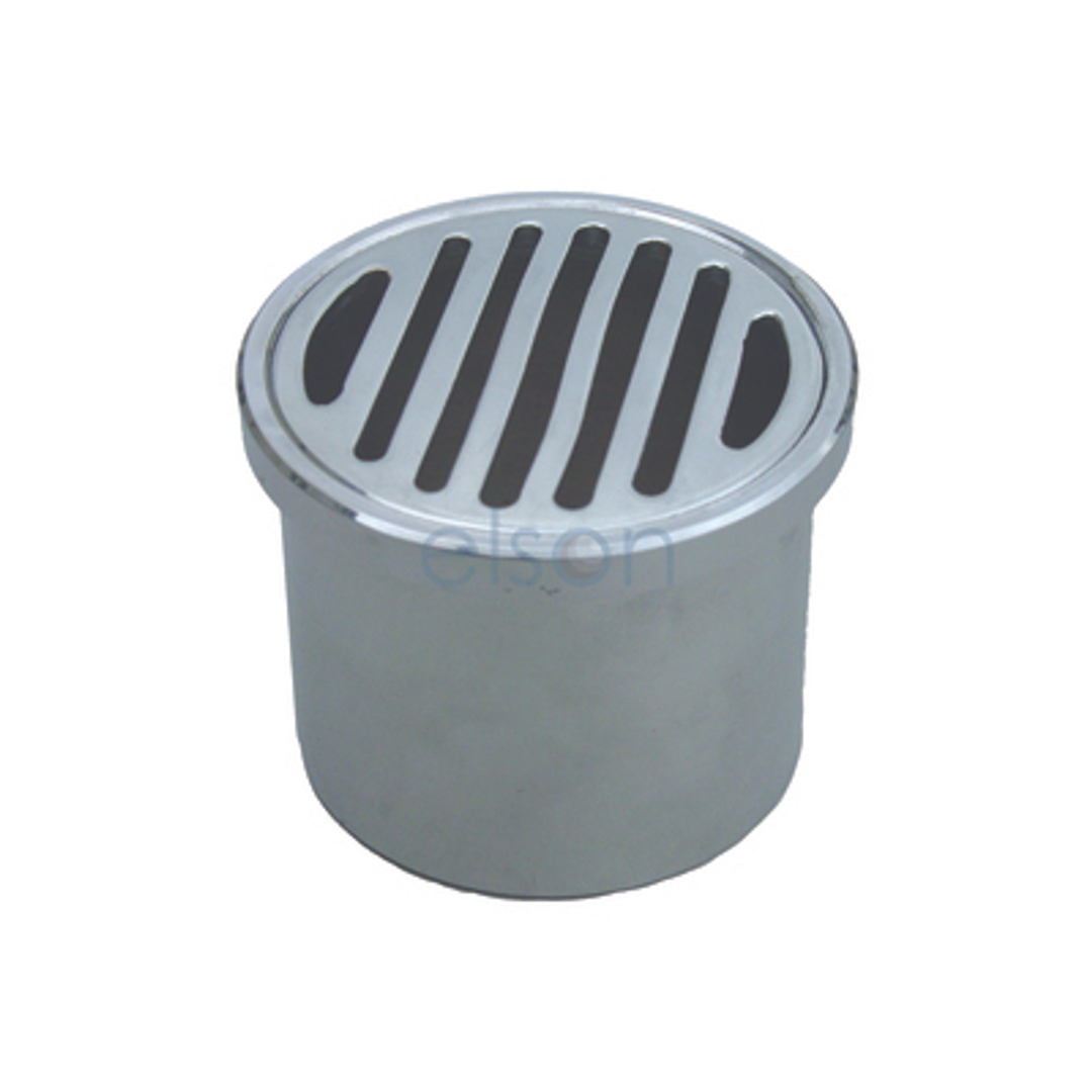 Brass Grate To Suit 50/80 Leak Control Flange Round Chrome