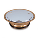 Vinyl Floor Waste Plastec Solid Top & Base For 100 Pvc Brass/Chrome 15021