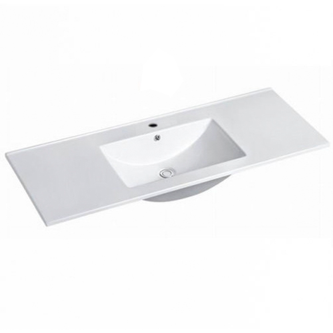 Otti Laguna Mk Ii 1200 Matte White Wall Hung Vanity With Ceramic Top