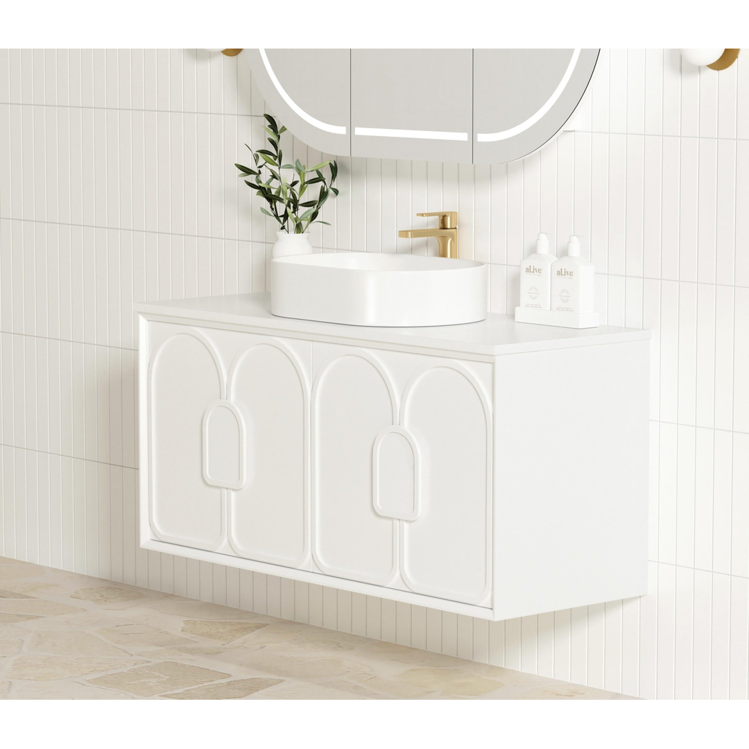 Otti Laguna Mk Ii 1200 Matte White Wall Hung Cabinet Only